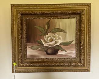 A36 - $35 signed art - Measures 30.5" wide, 26" tall