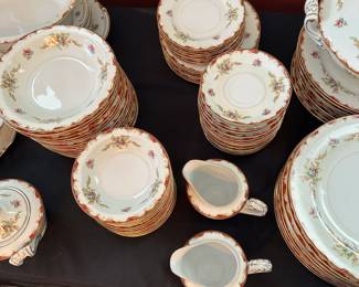 A132 - $300. Large Set of Harmony House China with some serving pieces. 