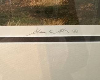 A63 - $75 Stein "Harvest Quilts" - Measures 40" wide, 23" tall. #275/289. 