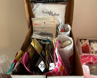 A66 - $30.  Lot of Sewing Items Zippers, Elastic, Trim, etc. 