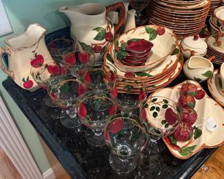 A83 - $300 Franciscan Apple Dish Set. Would prefer to sell entire set together. 