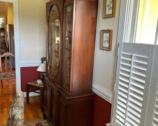 A37 - $125 China Cabinet - Measures 48" wide, 16" deep, 85" tall