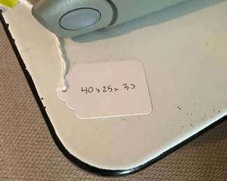 A64 - $95 enamel top desk - Measures 40" wide, 25" deep, 30" tall