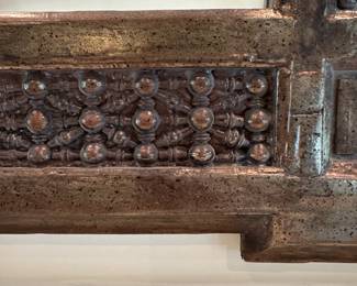 A1 - $60. Painted wooden framed large mirror. Mirror measures 46" wide x 34.5" tall. 