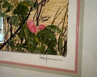 A80 - $125 "Surfside Blooming" signed Kenny Glenn - Measures 37" wide, 30.5" tall