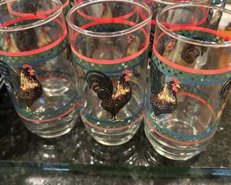 A84 - $200 Bob Timberlake Rooster Dishes. 