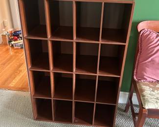 A103 - $15. Cubby storage for shoes / purses etc. Pressboard. 
