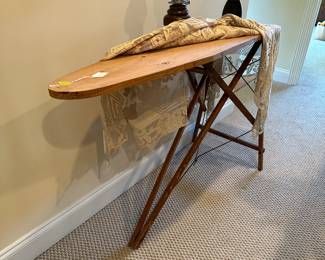 A53 - $25 Old Wooden Ironing board - Measures 48" long, 13" wide, 32" tall