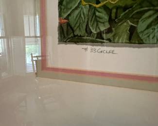 A80 - $125 "Surfside Blooming" signed Kenny Glenn - Measures 37" wide, 30.5" tall