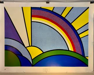 Roy Lichtenstein MODERN PAINTING OF THE SUN RAYS poster