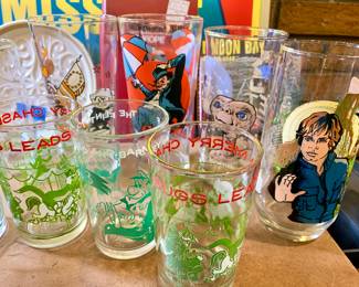 Comic juice and water glass's