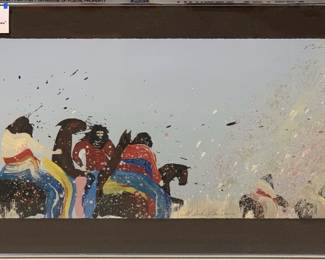 Earl Biss Artists Proof " It Looks Like Snow"