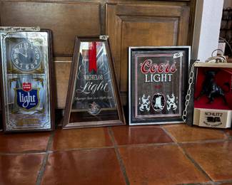 Vintage beer signs 