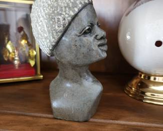 African Soapstone Carving - Male.