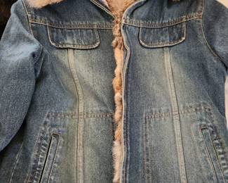 Fur lined Denim Jacket
