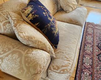 Two Neutral Sofas - Decorator Pillows 