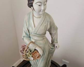 Chinese Woman Porcelain Statue