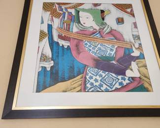 Tempera Painting. Signed. 