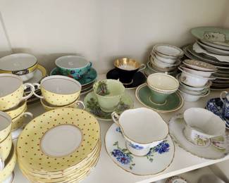 Tea Cups and more Tea Cups. 