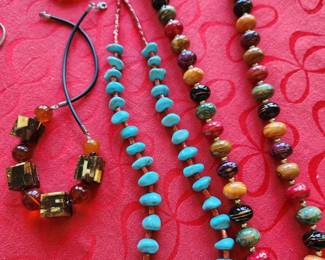 Turquoise and Coral Necklace