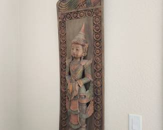 Two Thai Wood Panels