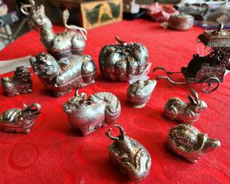 Cambodian Silver Boxes and other Cambodian Silver Handcrafted items. 
