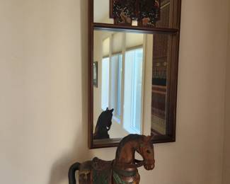 Modern Asian Mirror - Horse 