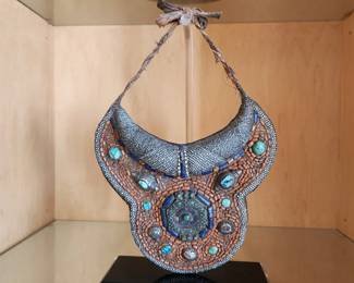 Pectoral Plastron - Turquoise and Beads - Tibet 