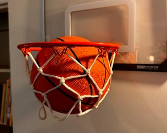 Very nice, high end, Door Basketball hoop and ball! 