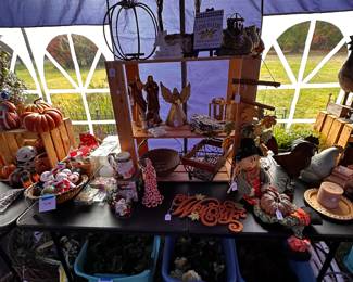 The "CRAFT TENT" is a 10X20 tent! LOADS of craft/floral supplies for every season! PERFECT time of year for all you holiday crafters!