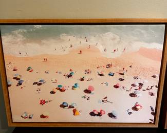 Lovely Framed Beach Painting on Canvas!  
