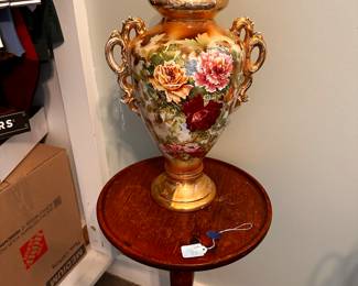Nice porcelain urn! One of two! 