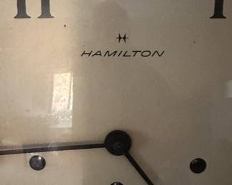 Lovely HAMILTON Wall Clock! Westminster chimes! Original Key! 