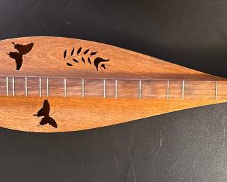 Mountain Dulcimer! Hand carved with butterflies! 