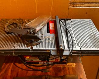 A sweet Craftsman Portable Table Saw! Wirth Accessories!  