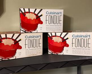 Cuisinart Fondue Sets! THREE MINT! Brand New in Unopened Pkgs! 