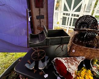 The "CRAFT TENT" is a 10X20 tent! LOADS of craft/floral supplies for every season! PERFECT time of year for all you holiday crafters!