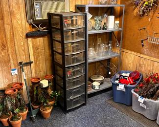The "CRAFT BARN" has been emptied and displayed here and in a 10X20 tent! LOADS of craft/floral supplies for every season! PERFECT time of year for all you holiday crafters!