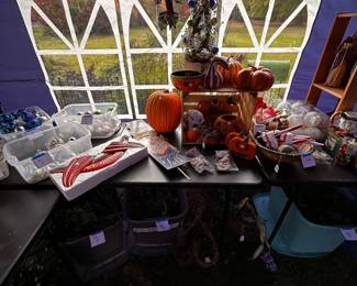 The "CRAFT TENT" is a 10X20 tent! LOADS of craft/floral supplies for every season! PERFECT time of year for all you holiday crafters!