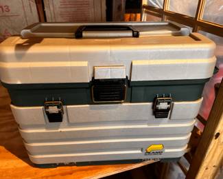 This is a great Tackle box but set up for picnic supplies! 