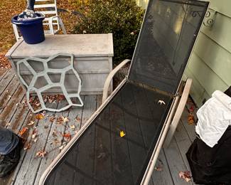 Lots of deck chairs, and accessories! 