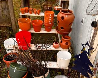 Assorted pots ~ Plastic, Clay and Porcelain! 
