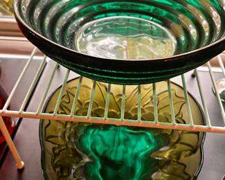 Top ~ Vintage Blenko MCM Bowl! Bottom ~ Murano Art Glass Bowl! 