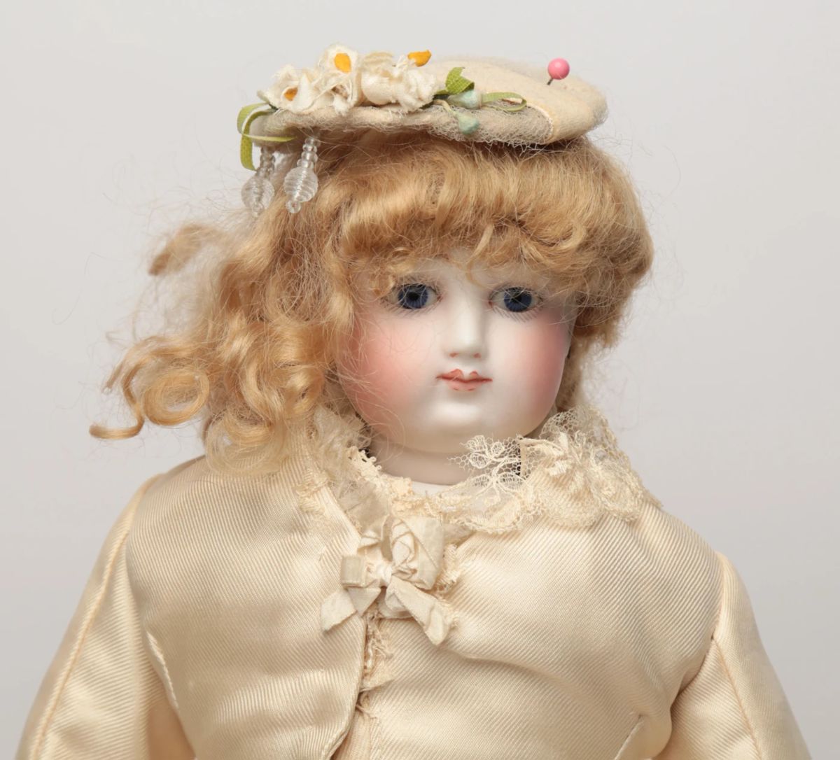 Antique 1860-1870s Jumeau French Fashion Doll, 16 1/2" 