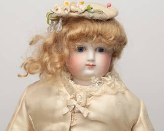 Antique 1860-1870s Jumeau French Fashion Doll, 16 1/2" 