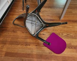 Four Tolix chrome dining chairs inv 111