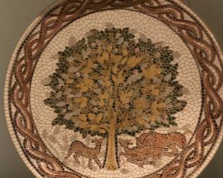 Mosaic “tree of life” plate from Jordan