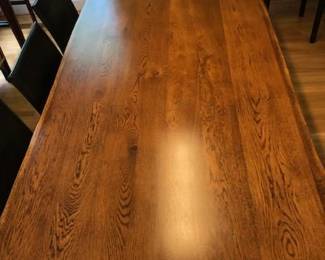 Lovely finish on Crate & Barrel Dakota white oak dining table