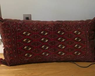 Pillow with cover made of a Persian rug (from Iran)