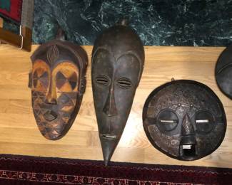 African masks from the democratic republic of the Congo 